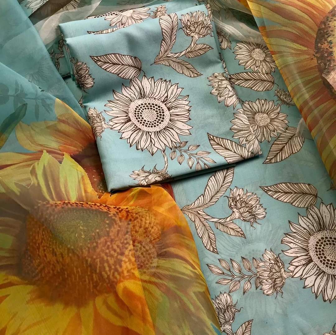 Digital Printed Swiss Lawn Dress | SL - 27