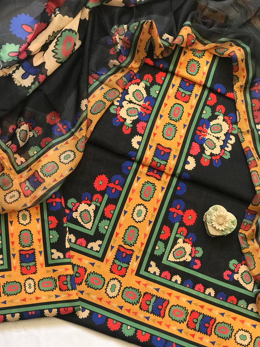 Digital Printed Swiss Lawn Three Piece Dress 2025 | SL 88