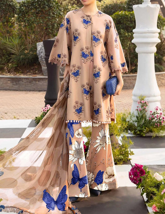 Digital Printed Khaddar 3pc Dress