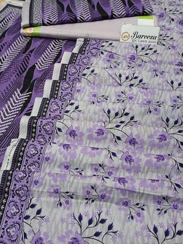 Digital Printed Lawn 3pc Unstitch - Freesia