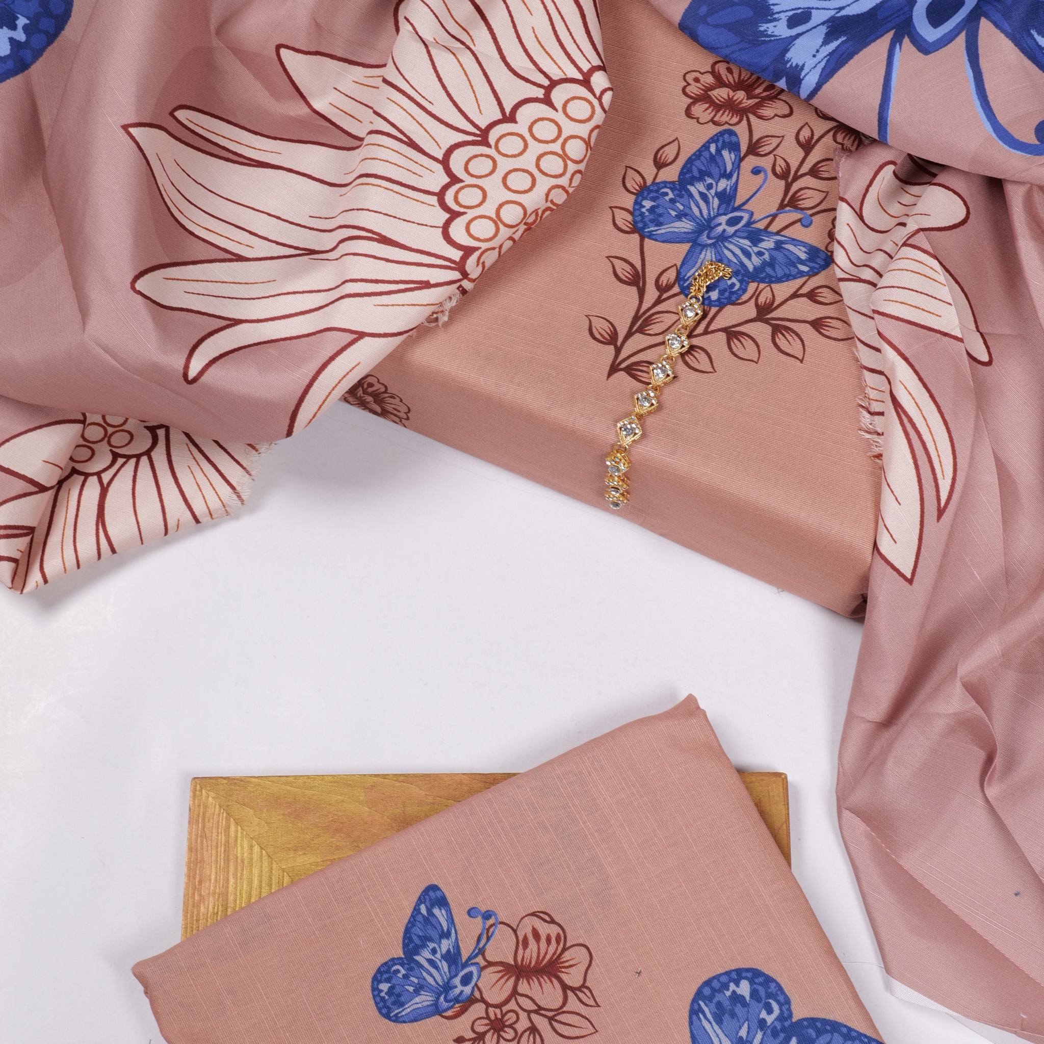 Digital Printed Khaddar 3pc Winter Dress - MS 20