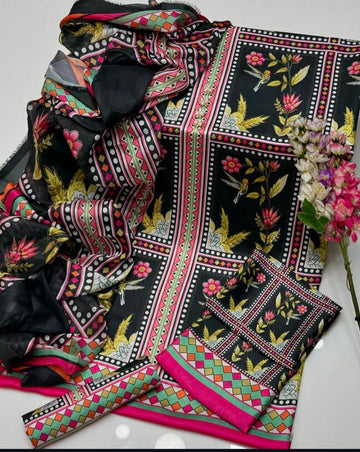 Digital Printed Silk 3pc